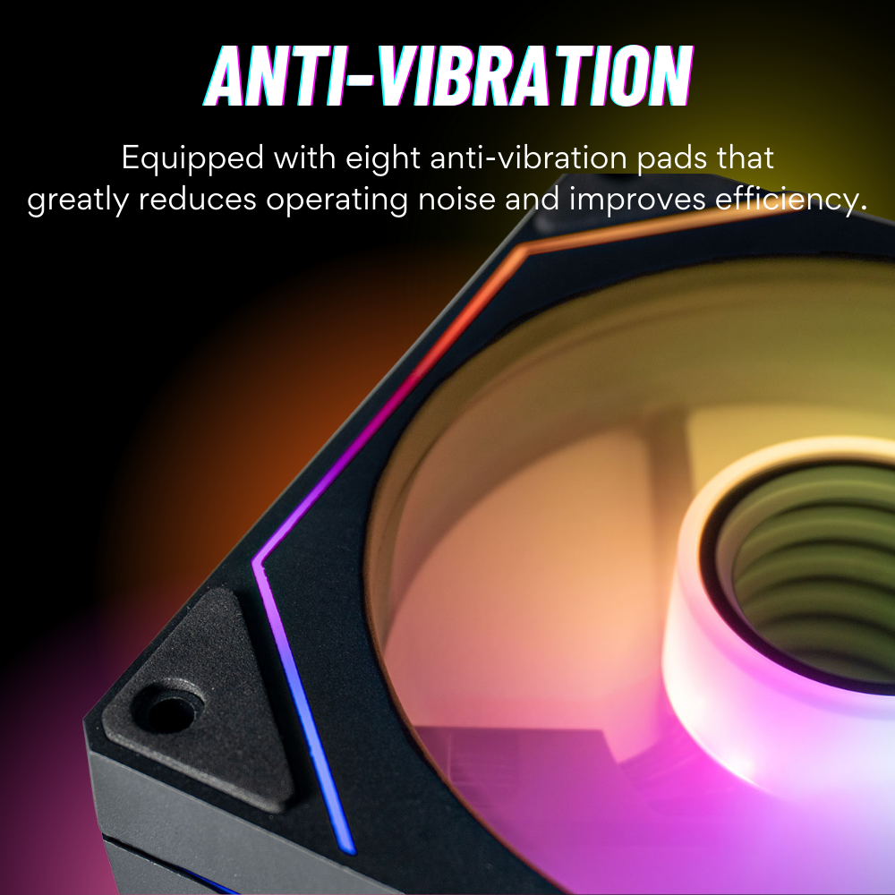 Fan Invinite Mirror Prism Infinity Mirror ARGB Fans 120mm PWM 3-pack – Empowered PC