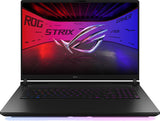 Front view of an ASUS ROG Strix Scar G18 5080 laptop with ultra 9 processor.