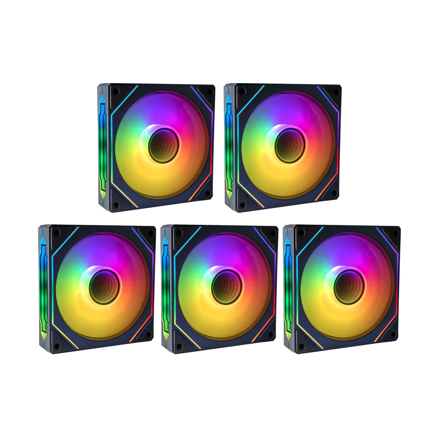 Prism ARGB PWM Infinity Mirror Fans 120mm 5-pack – Empowered PC